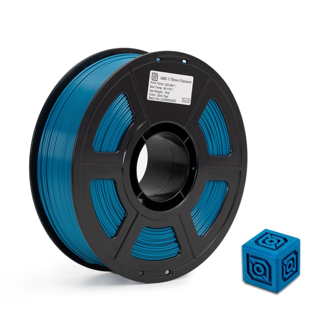 LDO ABS Filament 1.75mm 1kg - Dark Teal - LDO-LDOF-ABS-DARKTEAL - DREMC STORE 3D Printing Supplies