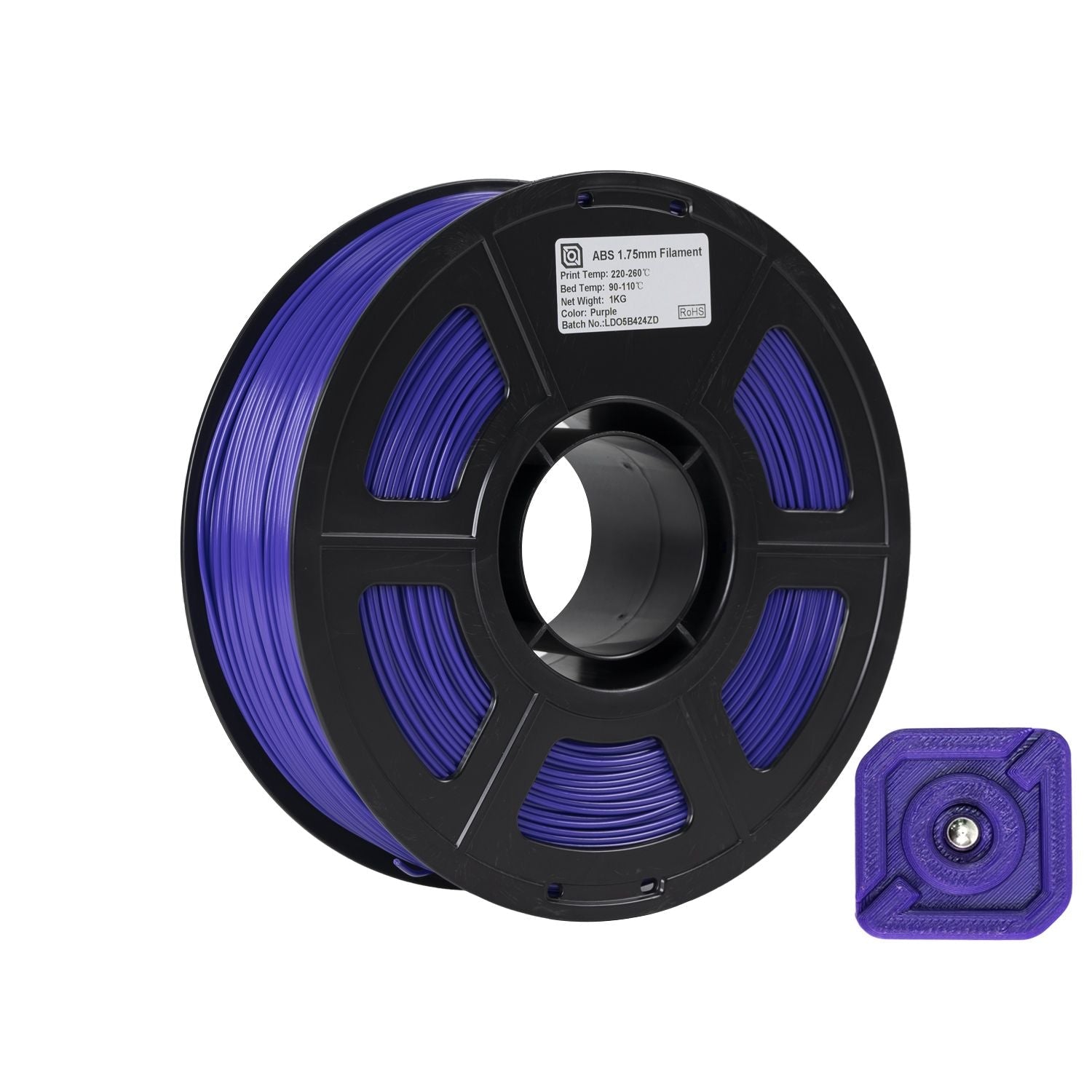 LDO ABS Filament 1.75mm 1kg - Purple - LDO - LDOF - ABS - PURPLE - DREMC STORE