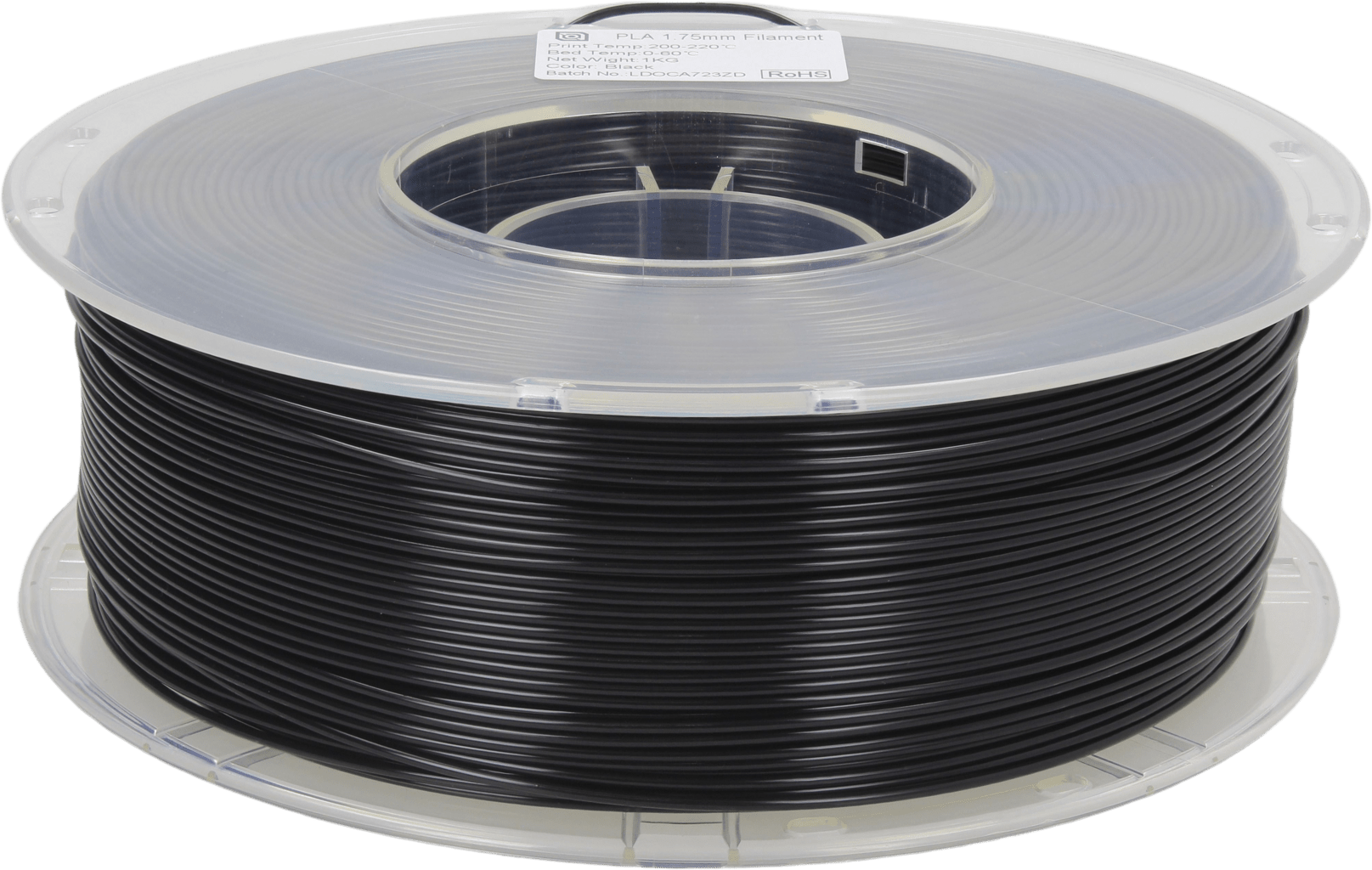 LDO PLA Filament 1.75mm 1kg - Black - LDO - LDOF - PLA - BLACK - DREMC STORE