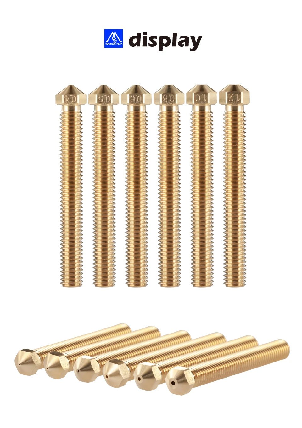 Mellow 3D Brass Super Volcano Nozzle 1.75mm - 0.5mm - M-SUP-VOL-175-050 - DREMC STORE 3D Printing Supplies