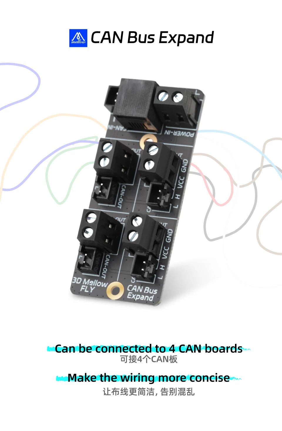 Mellow CanBus Expand Board For Klipper/Reprap Firmware - M - 20CANEB - DREMC STORE