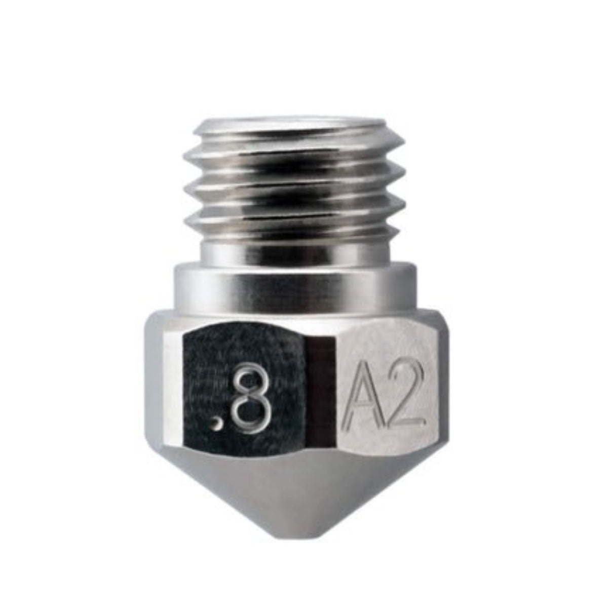 Micro Swiss A2 Hardened Steel Nozzle for MK10 All Metal Hotend - 0.8mm - M2558-08 - DREMC STORE