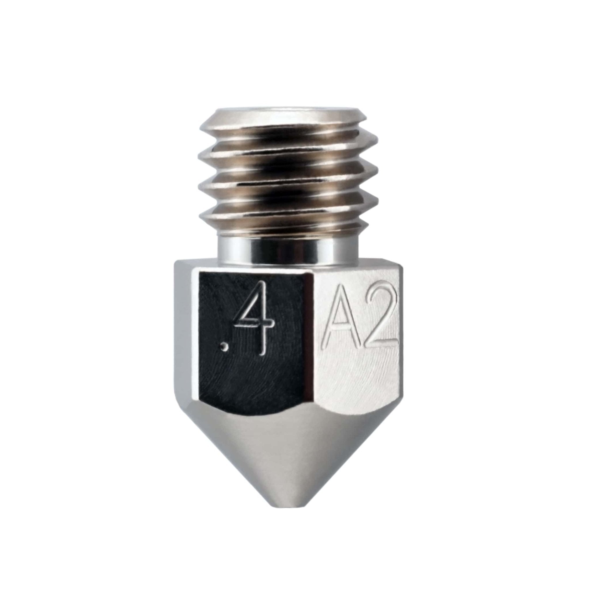 Micro Swiss A2 Hardened Steel Nozzle for MK8 (CR10 / Ender / Tornado / MakerBot) - 0.4mm - M2585 - 04 - DREMC STORE