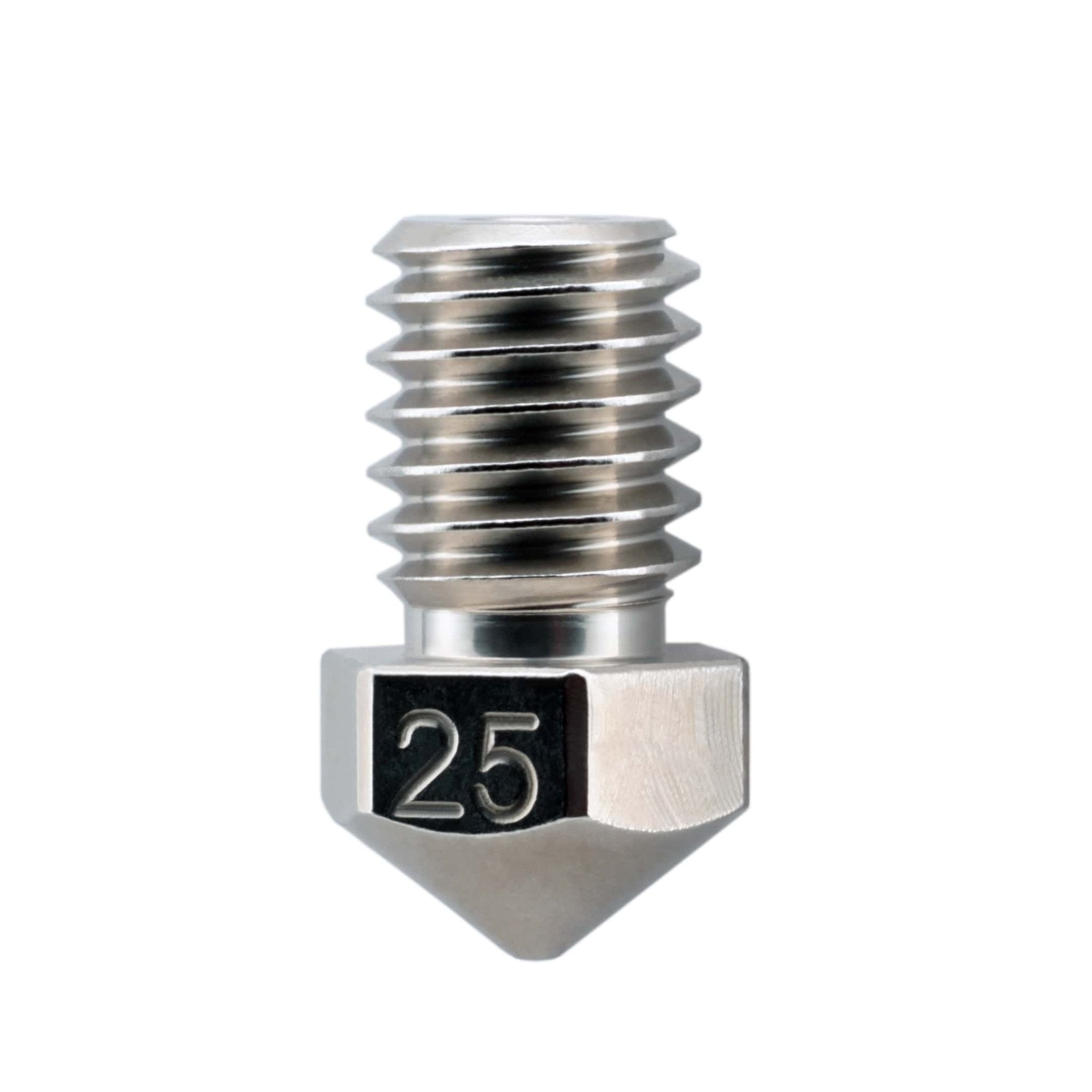 Micro Swiss Brass Plated Wear Resistant Nozzle for V6 RepRap - M6 Thread 1.75mm - 0.25mm - M2552 - 025 - DREMC STORE