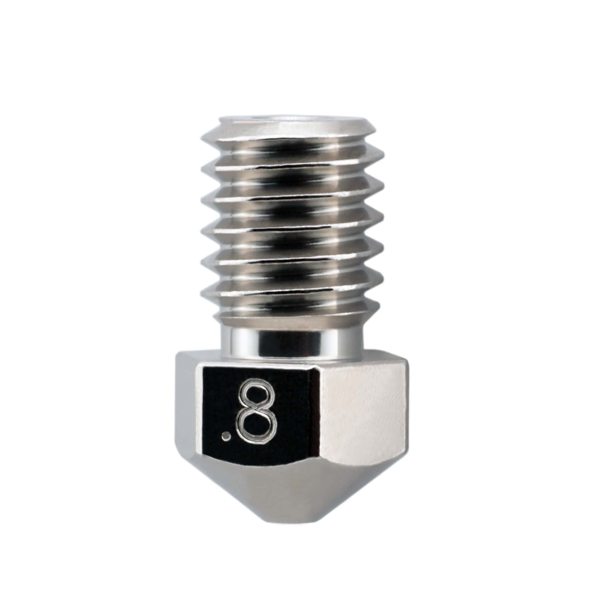 Micro Swiss Brass Plated Wear Resistant Nozzle for V6 RepRap - M6 Thread 1.75mm - 0.8mm - M2552 - 08 - DREMC STORE