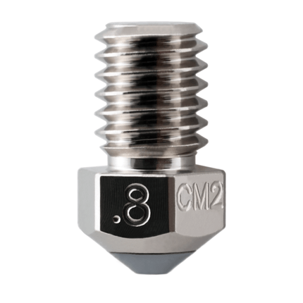 Micro Swiss CM2™ Hardened High Speed Steel Nozzle RepRap - M6 Thread 1.75mm - 0.8mm - M2902 - 08 - DREMC STORE