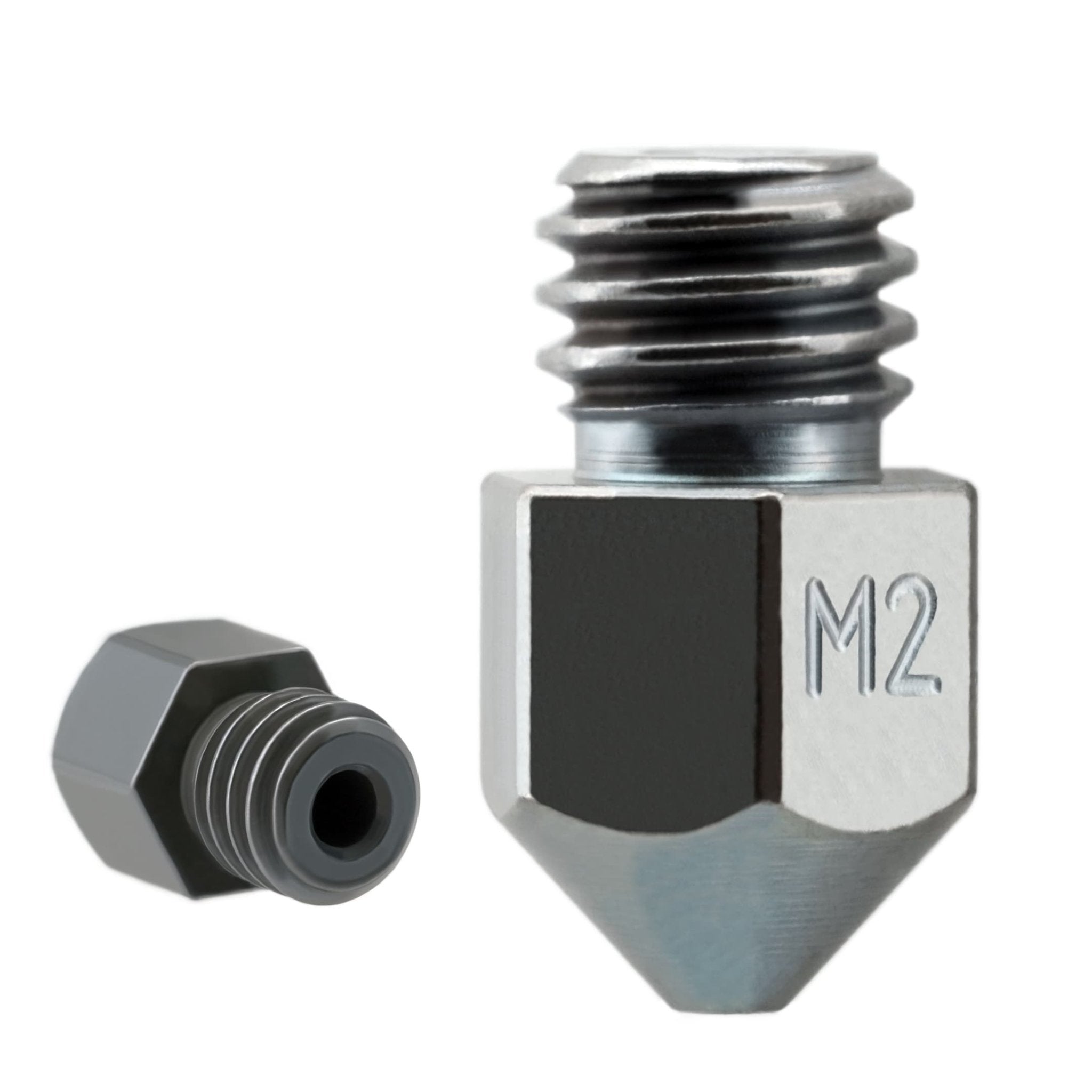 Micro Swiss M2 Hardened High Speed Steel Nozzle - MK8 (CR10 / Ender / Tornado / MakerBot) - 0.4mm - M2500 - 04 - DREMC STORE