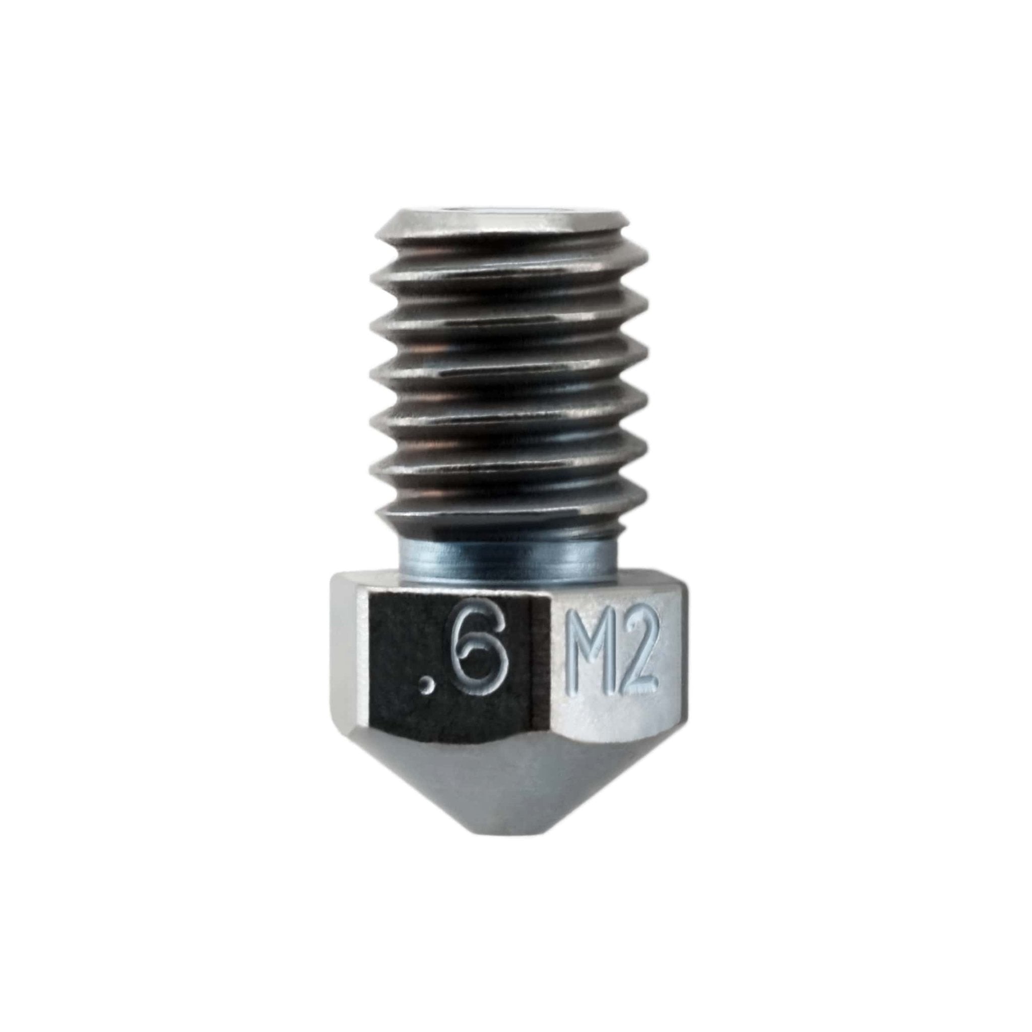Micro Swiss M2 Hardened High Speed Steel Nozzle V6/RepRap - M6 Thread 1.75mm - 0.6mm - M2600 - 06 - DREMC STORE