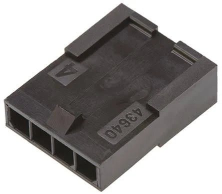 Molex Microfit 3.0 Connector - 4 Pin - Single Row - 43640 - 0401 - 43640-0401 - DREMC STORE 3D Printing Supplies
