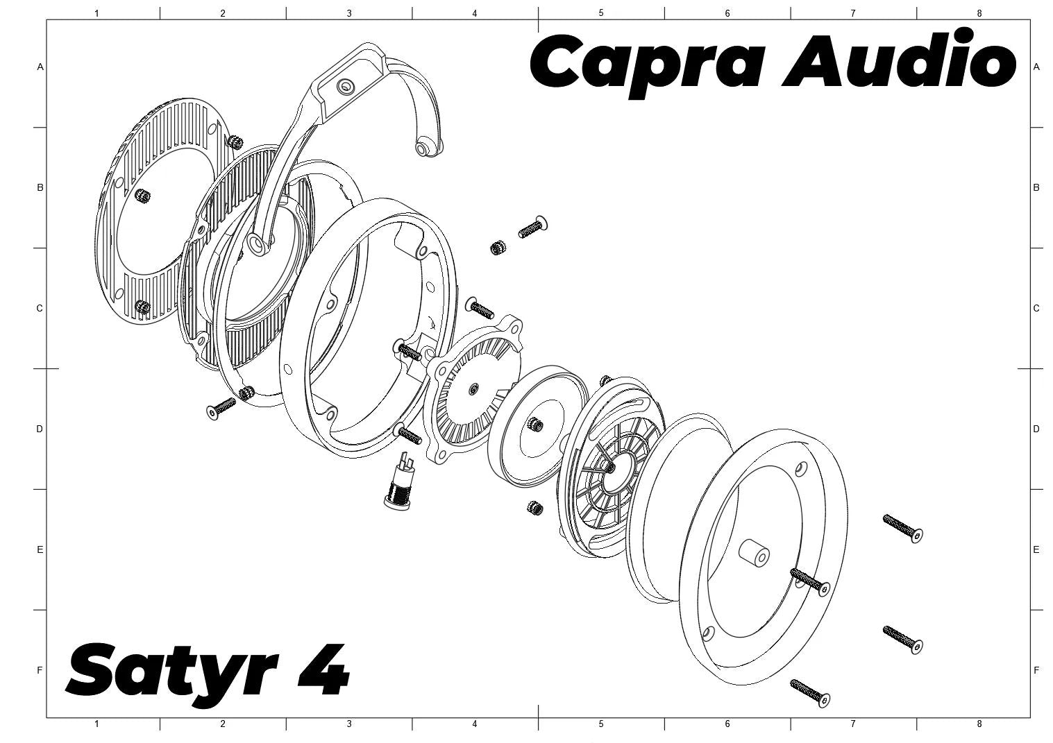 Satyr 4 DIY HiFi Headphones (Satyr4) Hardware Kit by LDO
