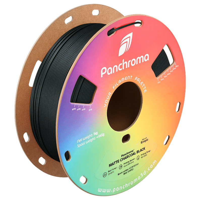 Panchroma™ Matte PLA (Formerly PolyTerra™ PLA) Filament 1.75mm 1kg - Charcoal Black - PM70821 - DREMC STORE