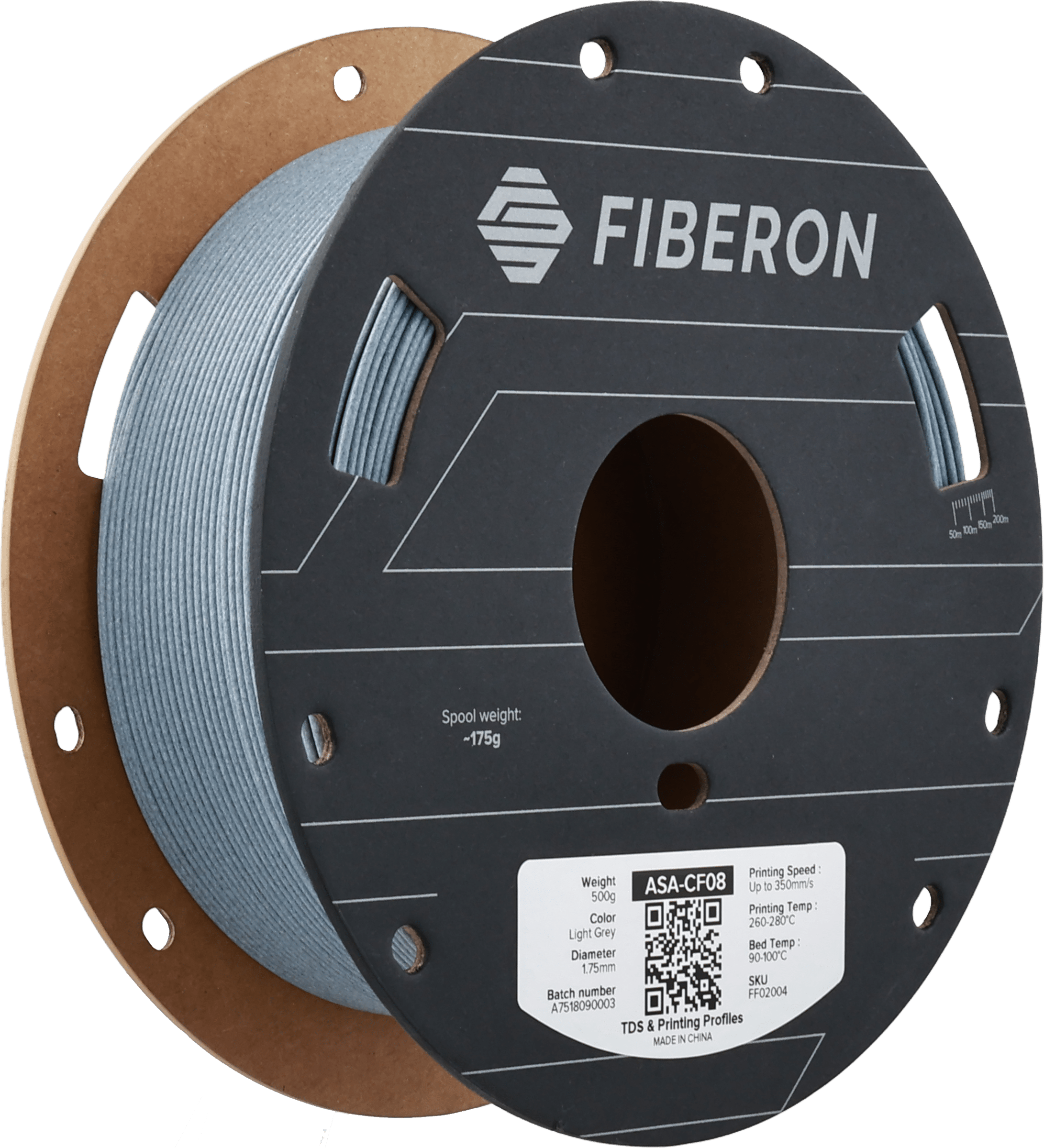 Polymaker Fiberon™ ASA - CF08 Filament 500g 1.75 mm - Light Grey - FF02004 - DREMC STORE