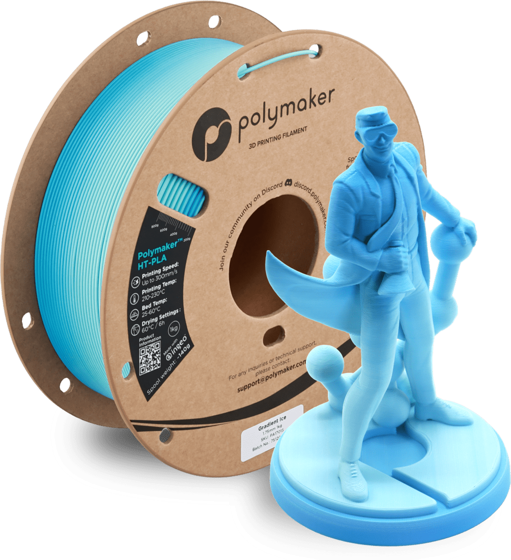 Polymaker™ High Temp HT - PLA 1kg 1.75mm Filament - Gradient Ice - PA17013 - DREMC STORE