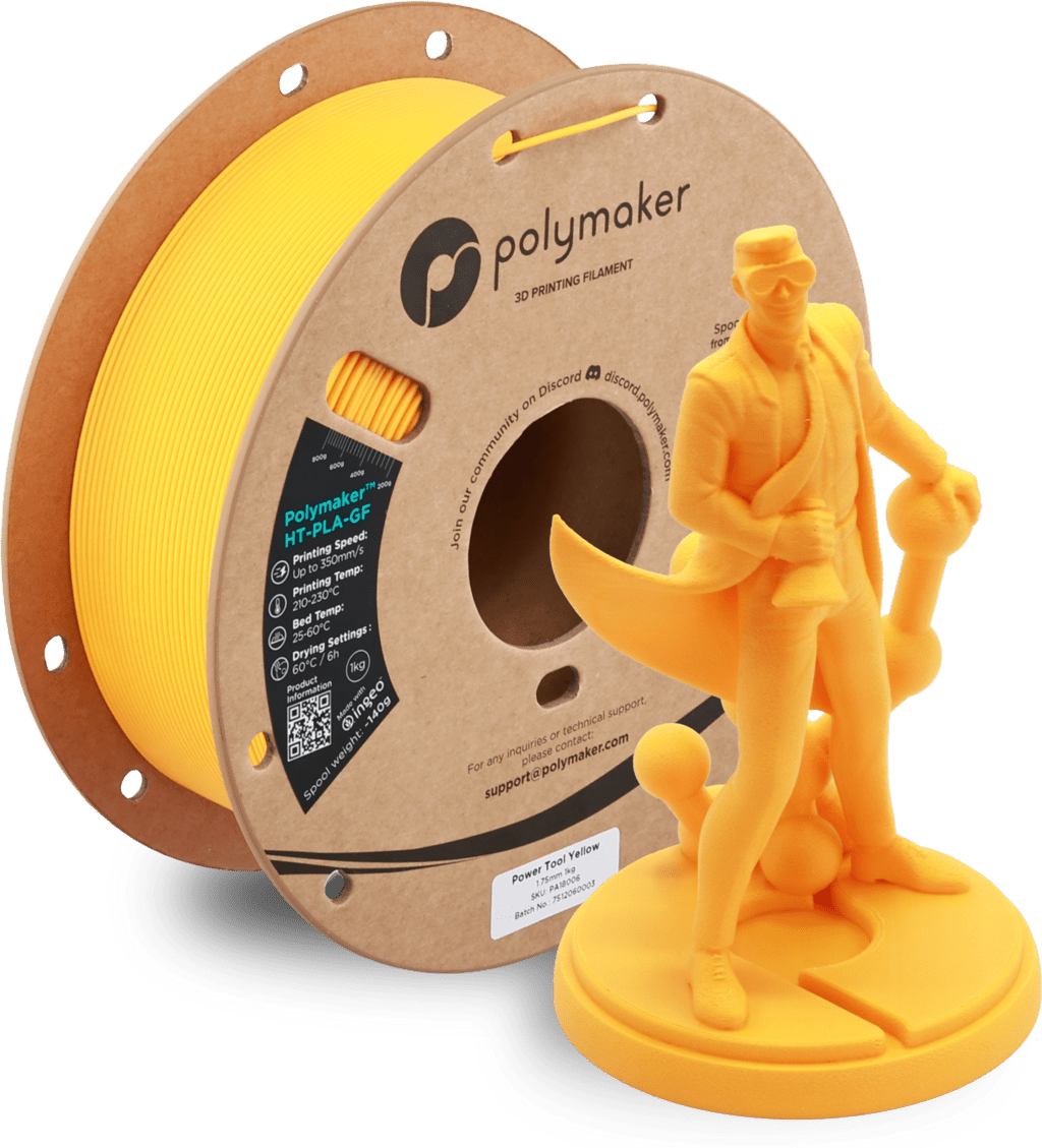 Polymaker™ High Temp HT - PLA - GF 1kg 1.75mm Filament - Power Tool Yellow - PA18006 - DREMC STORE