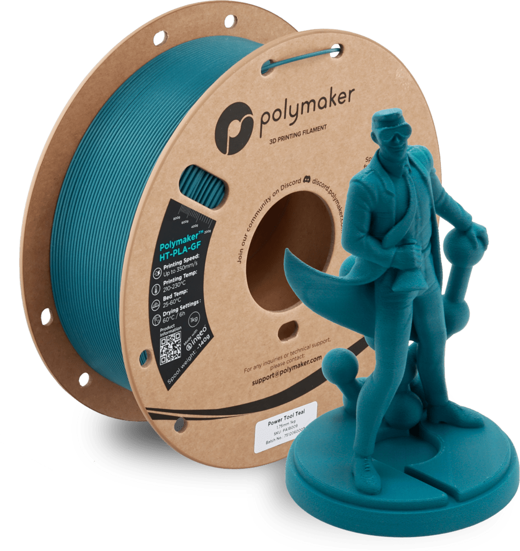 Polymaker™ High Temp HT - PLA - GF 1kg 1.75mm Filament - Power Tool Teal - PA18009 - DREMC STORE