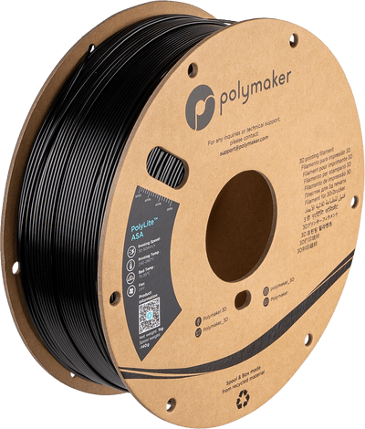 Polymaker PolyLite™ ASA 1.75mm 1kg Spool - Black - PF01001 - DREMC STORE
