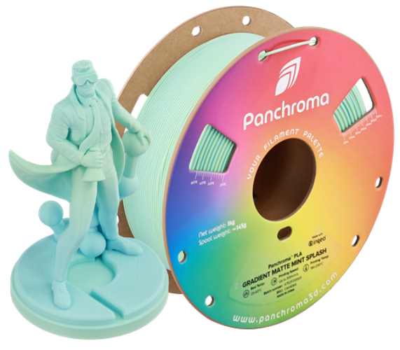 Polymaker PolyTerra™ Gradient PLA / Panchroma Matte Gradient PLA 1.75mm 1kg - Mint Splash -  - DREMC STORE