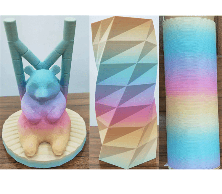 Polymaker PolyTerra™ Gradient PLA Pastel Rainbow 1.75mm 1kg - Matte Pastel Rainbow - PA04029 - DREMC STORE