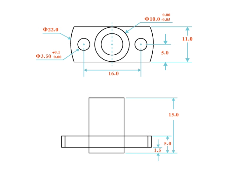 POM / Delrin Leadscrew Nuts - TR8X8 Ender 3 - DR - TR8X8 - NN - DREMC STORE