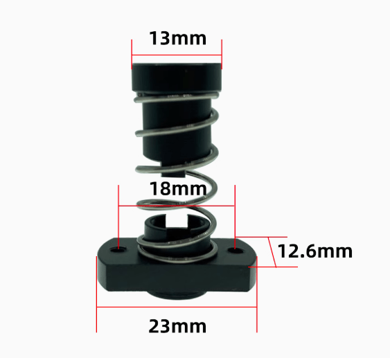POM / Delrin Leadscrew Nuts with Anti Backlash Nut - TR8X8 Ender 3 - DR - TR8X8 - N - DREMC STORE