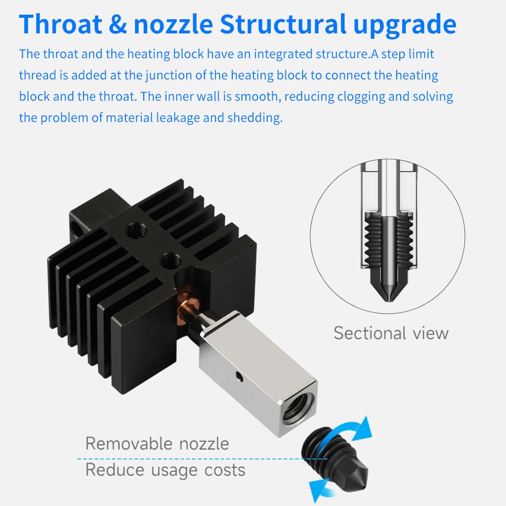 QiDi X plus 3 / X max 3 Hotend Kit Compatible (TZ Nozzle) by Fysetc - OT - 53003 - 10 - DREMC STORE