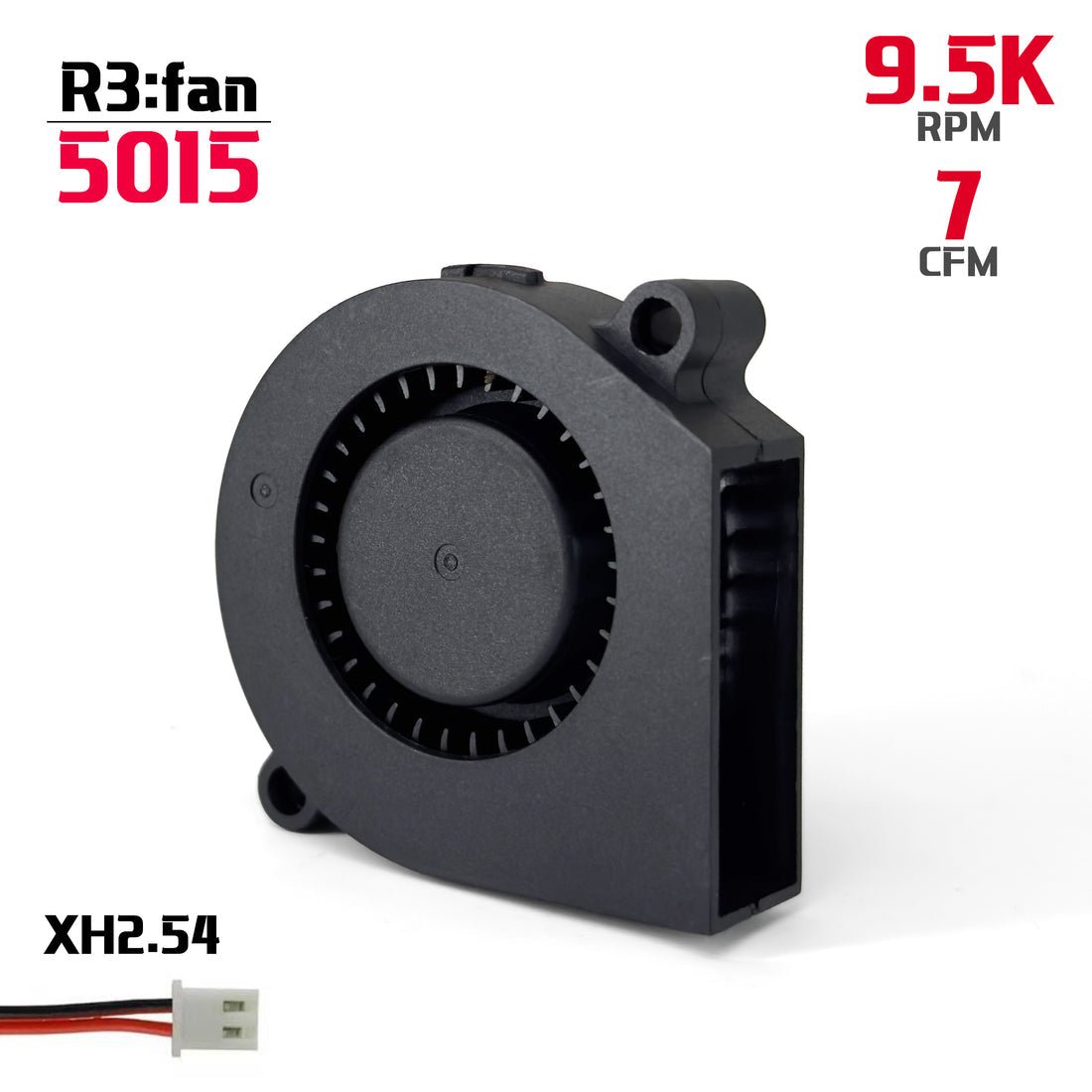 R3:fan 5015 Wide Outlet Blower (24v) - 2 Wire - R3-WIDE-5015-2W - DREMC STORE 3D Printing Supplies