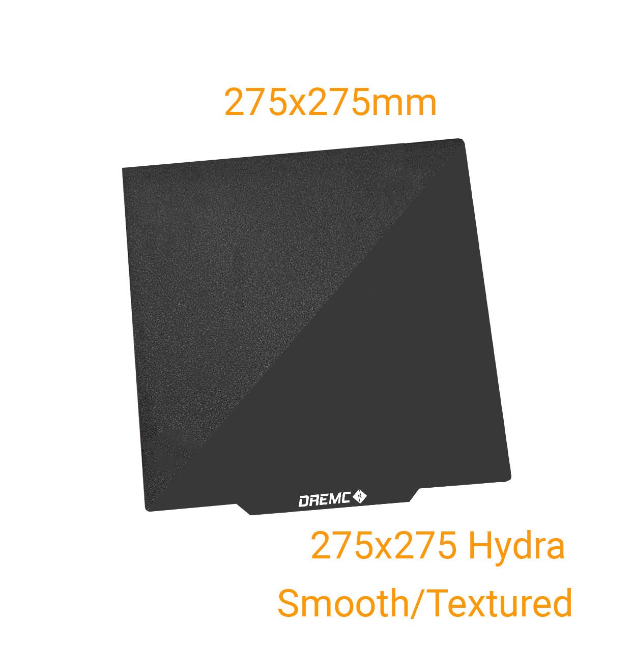 Smooth & Texture PEI Spring Steel Build Plate (Voron, Creality, Bambu Labs, Prusa) - 275x275 Hydra 5 Pro - DRJT - 275 - 275 - DREMC STORE