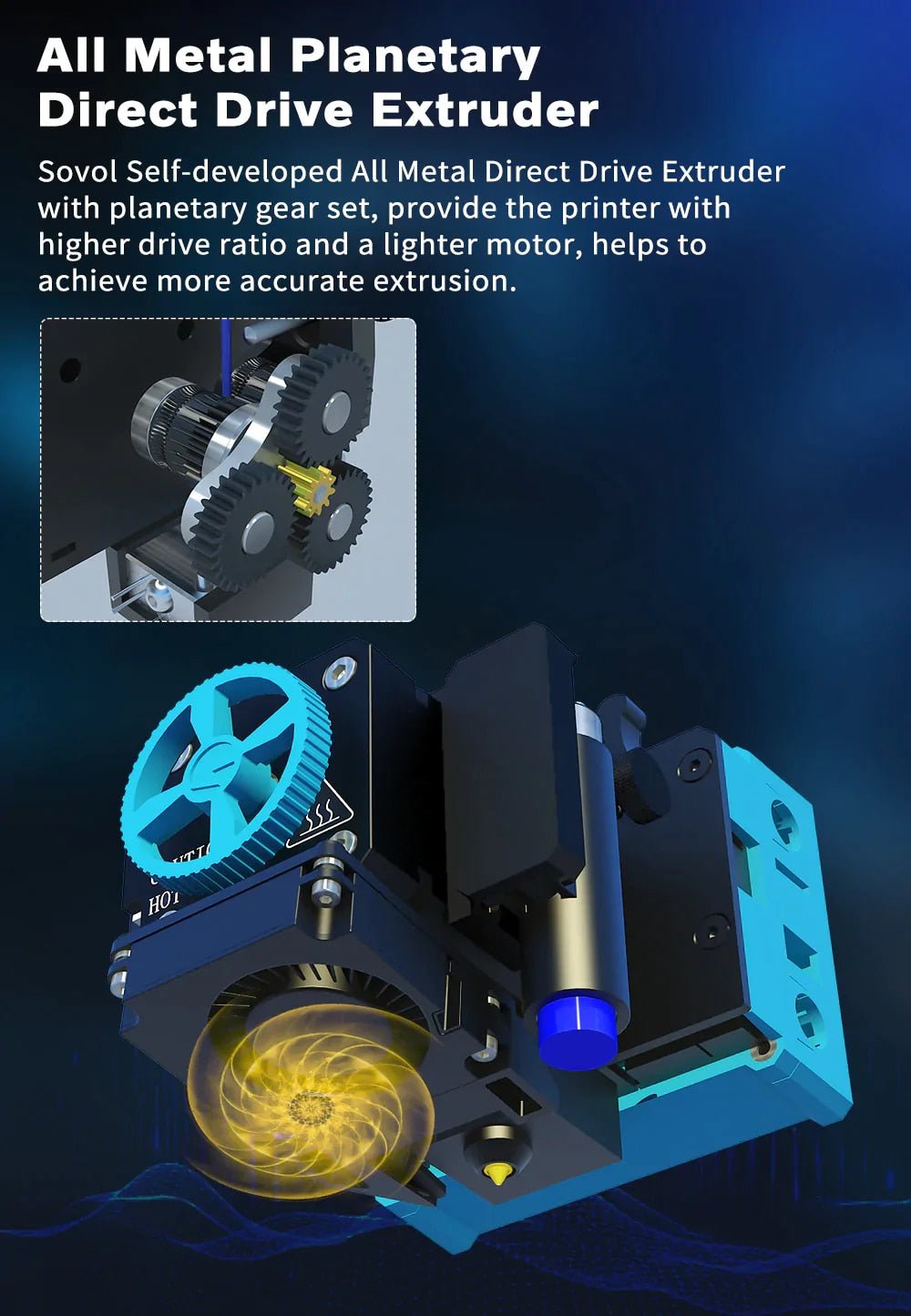 Sovol Replacement Extruder Kit & Hotend Assembly for Sovol SV06 / SV06 Plus - For SV06 - SV06 - EKT - DREMC STORE