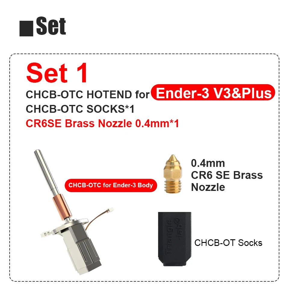 Trianglelab CHCB - OT/OTC Hotend for K1 / Ender 3 v3 / Sprite Series - For Ender 3 V3 / V3 Plus / K1 2025 - TL - CHCB - OTCV3 - DREMC STORE