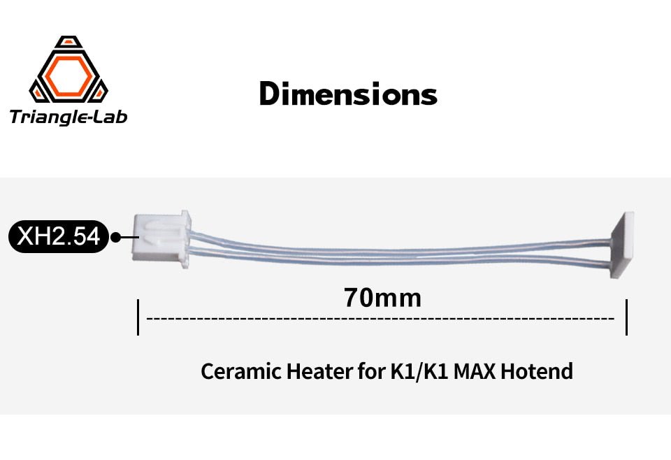 Trianglelab CHCB - OT/OTC Spare for Thermistor/Heater - For K1 / K1 Max - TL - CHCB - OT - K1 - H - DREMC STORE