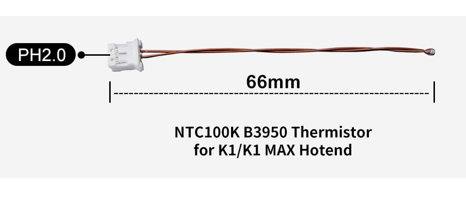 Trianglelab CHCB - OT/OTC Spare for Thermistor/Heater - For K1 / K1 Max - TL - CHCB - OT - K1 - T - DREMC STORE