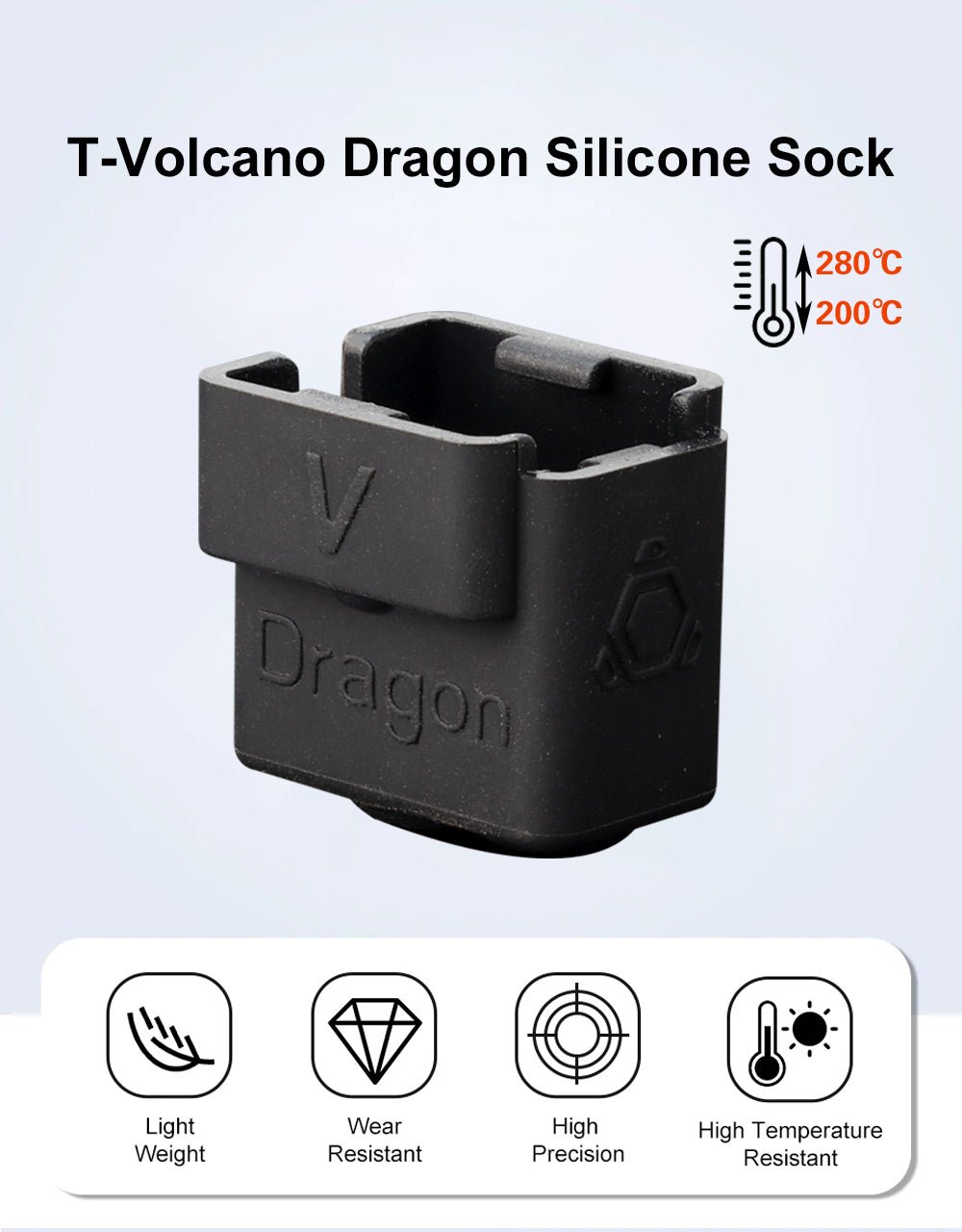 Trianglelab Dragon Ace™ Volcano Hotend Spare Parts - Heater Block - DREMC STORE