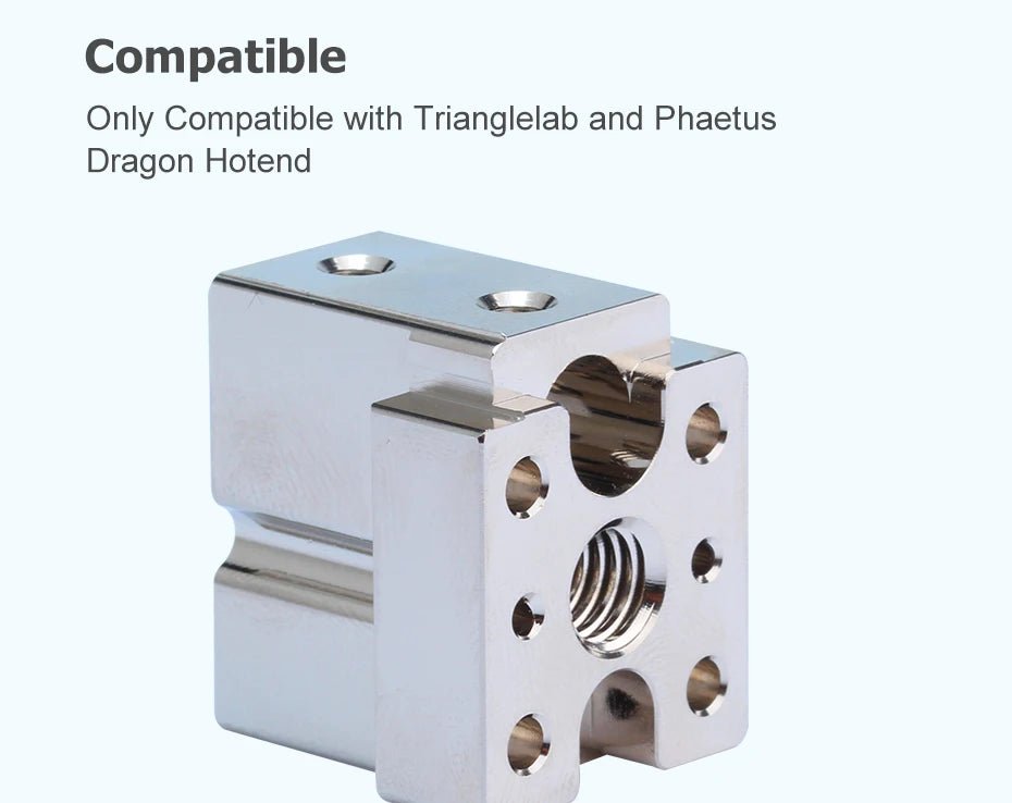 Trianglelab Dragon Ace™ Volcano Hotend Spare Parts - Heater Block - DREMC STORE