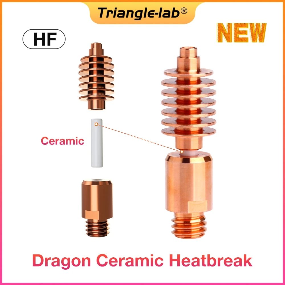 Trianglelab Dragon Ceramic Core Heat Break for Trianglelab / Phaetus Dragon Hotend - HF Ceramic - 45923241 - DREMC STORE