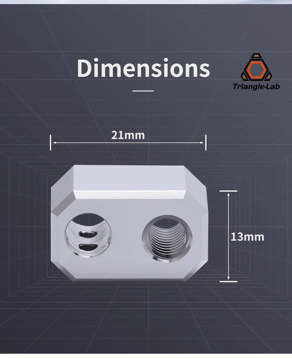 trianglelab Prusa MK4 Nextruder heaterblock Comptaible - Aluminum - TL - MK4HB - A - DREMC STORE