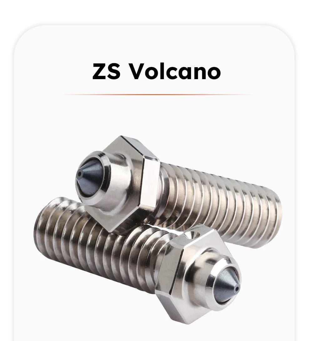 Trianglelab ZS Hardened Tips Compatible Volcano Nozzles 1.75mm Artillery Sidewinder - 0.4mm - TL - ZSVOL - 40 - DREMC STORE