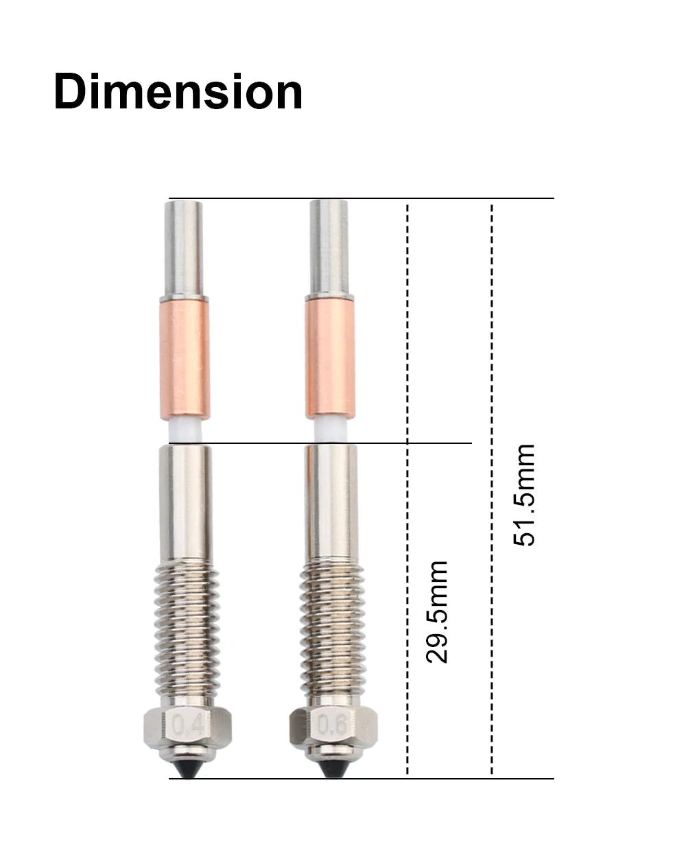 Trianglelabs Bimetal Nozzles for QIDI Tech Plus 4 - 0.4mm (1pc) - T - QIDIP4 - N - 04 - DREMC STORE