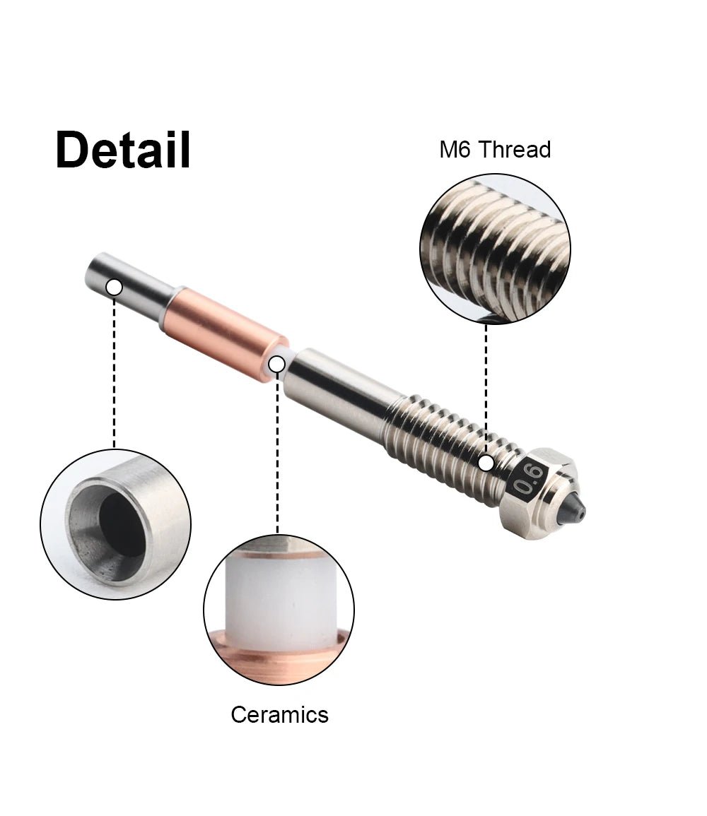 Trianglelabs Bimetal Nozzles for QIDI Tech Plus 4 - 0.4mm (1pc) - T - QIDIP4 - N - 04 - DREMC STORE