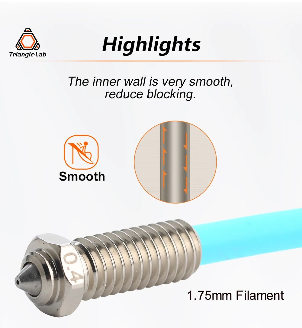 Trianglelabs QD Nozzles for QIDI X - Max 3 QIDI X - Plus 3 QIDI X - Smart 3 - 0.4mm (1pc) - T - QIDIQD - N - 04 - DREMC STORE