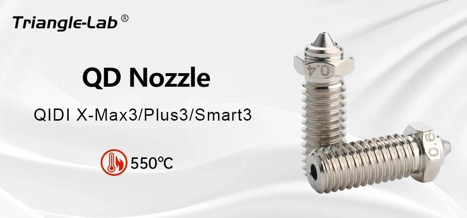 Trianglelabs QD Nozzles for QIDI X - Max 3 QIDI X - Plus 3 QIDI X - Smart 3 - 0.4mm (1pc) - T - QIDIQD - N - 04 - DREMC STORE