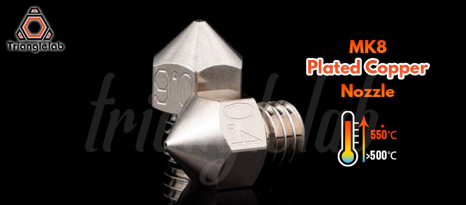 1PC Trianglelab MK8 Plated Copper Nozzle 1.75mm - 0.25mm - 88776361 - DREMC STORE