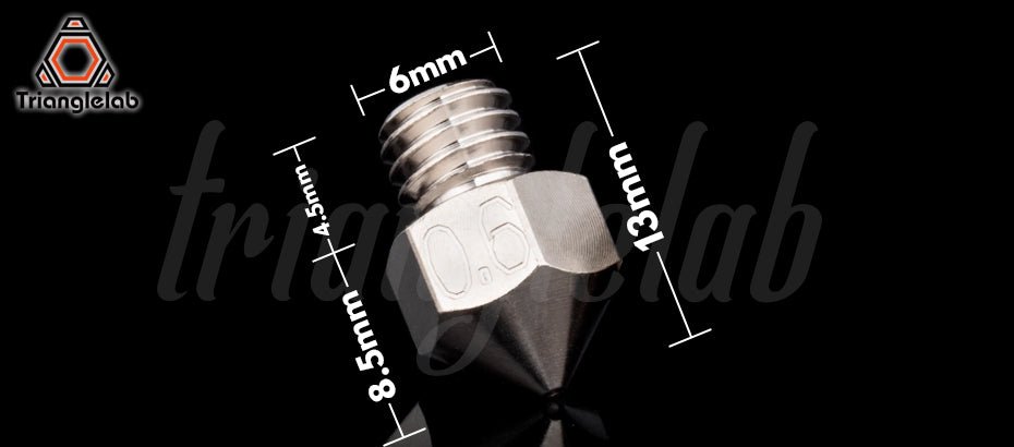 1PC Trianglelab MK8 Plated Copper Nozzle 1.75mm - 0.25mm - 88776361 - DREMC STORE