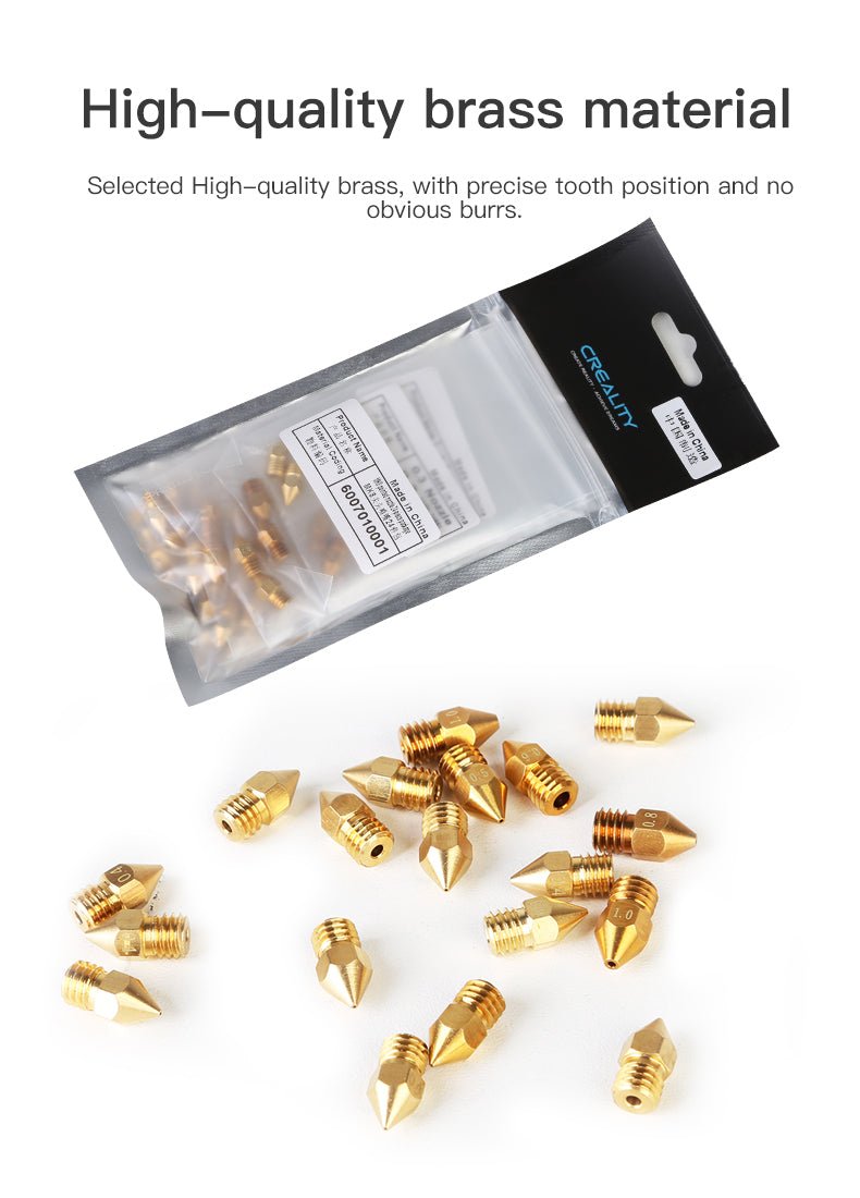 24PCS MK8 Nozzles Package for Creality Ender 3/5 3D Printers - 4007010004 - DREMC STORE