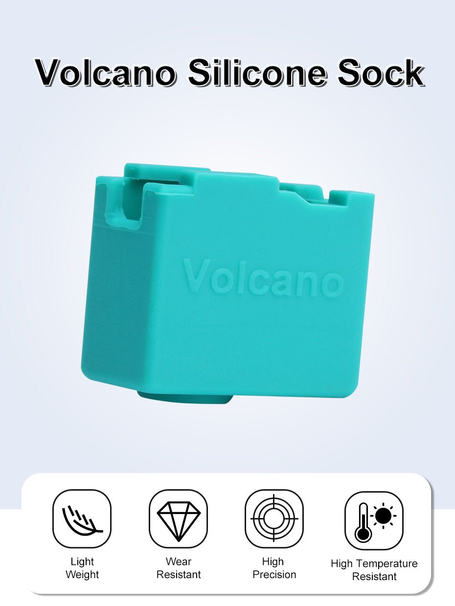 2pc high temp silicon socks (320°c) for V6 or Volcano Heater Blocks - V6 Heater Block - 27100841 - DREMC STORE