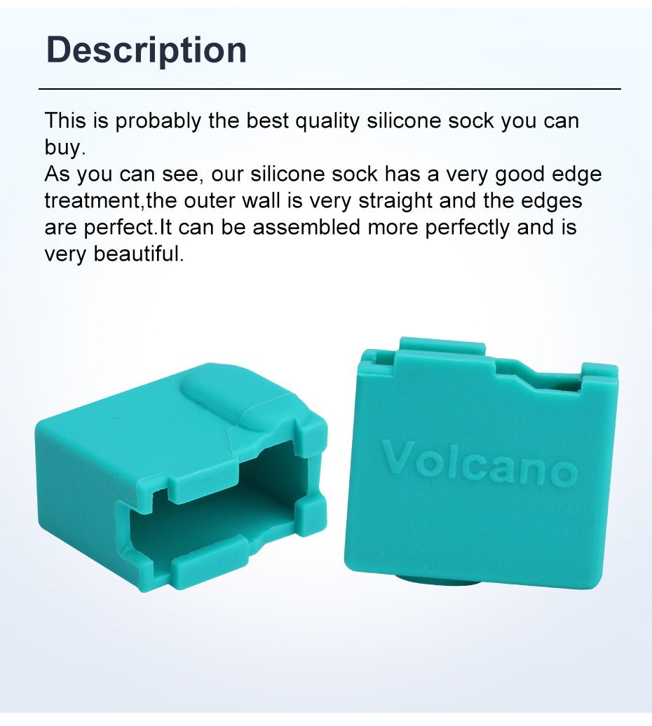 2pc high temp silicon socks (320°c) for V6 or Volcano Heater Blocks - Volcano Heater Block - 27133609 - DREMC STORE