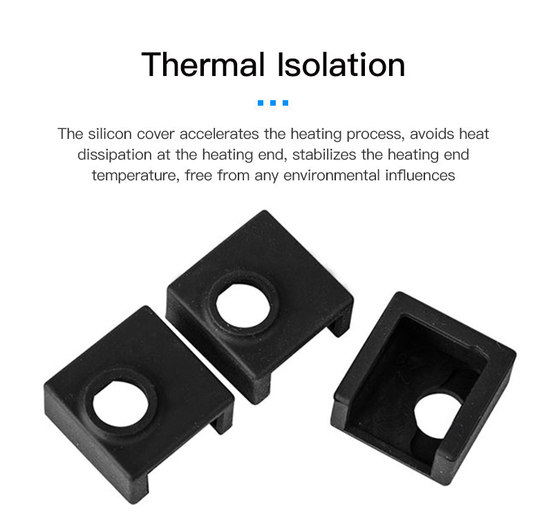 3PC Silicon Socks for Nozzle Block for CR - 10S Pro / MAX - 4004010018 / 3203030005 - DREMC STORE