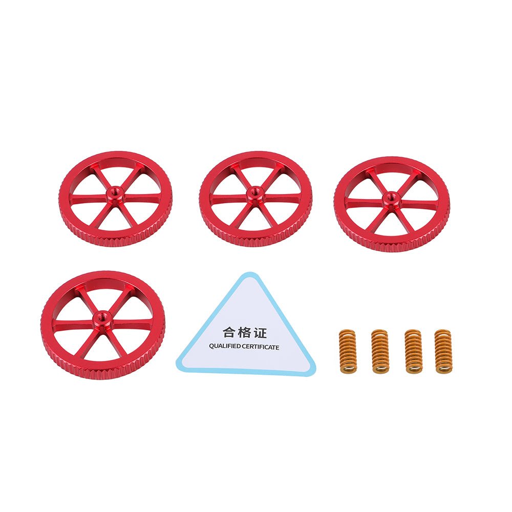 4x Creality Aluminium Metal Levelling Nut + Spring For Ender 3 CR10 - 4007010136 - DREMC STORE