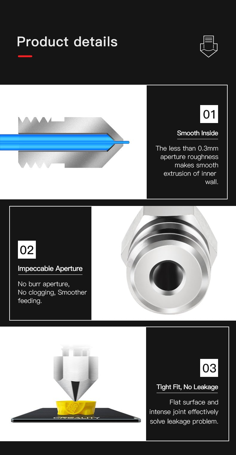 5pc Creality MK Copper Nozzles Kit - 4004020056 - DREMC STORE