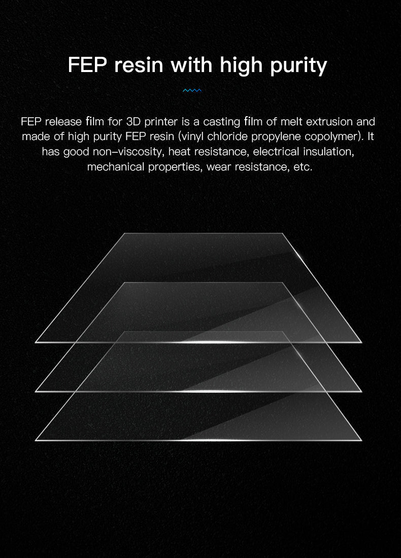 5pc Release Film FEP 260*200*0.15mm for Creality Halot SKY, LD - 006 / Elegoo Saturn / ANYCUBIC Mono X / Flashforge Foto 8.9 - 4004080003 - DREMC STORE