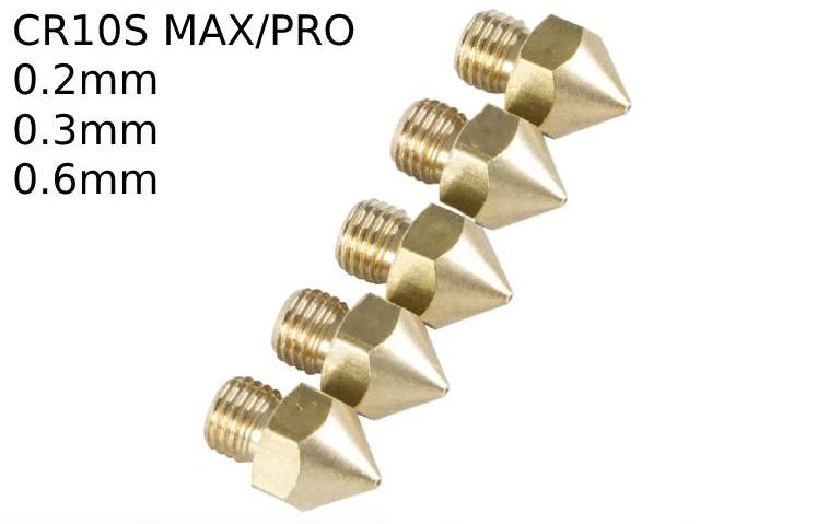 5PCS 3D Printing Brass Nozzle For CR - 10S Pro/CR - 10 MAX - 0.2mm - N0004 - 2 - DREMC STORE